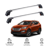 HYUNDAI SANTA FE 2013-2018 TRX2 Thunder Carrier Barres transversales pour galerie de toit 2 barres